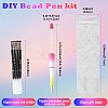 10Pcs ABS Plastic & Iron Ball-Point Pen AJEW-FS0001-41F-3