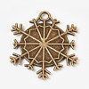 Tibetan Style Alloy Pendant Cabochon Settings PALLOY-WH0014-03AB-2