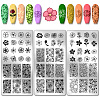 Stainless Steel DIY Nail Art Templates MRMJ-WH0092-077-1