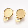 201 Stainless Steel Clip-on Earring Findings X-STAS-T045-34B-G-1