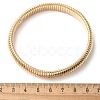 Electrophoresis Iron Bangles for Women BJEW-M057-08G-3