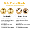 PandaHall Elite Rack 1000Pcs Plating Brass Beads KK-PH0005-34A-G-4