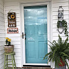 2Pcs 2 Color Wooden Doorplate Decorations AJEW-CF0001-09-7