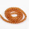 Transparent Glass Bead Strands GLAA-G013-6mm-65-2