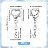 20Pcs Alloy Swivel Clasps FIND-SP0004-29P-2