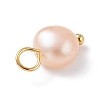 Natural Cultured Freshwater Pearl Charms PALLOY-JF01098-02-5