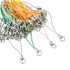 100Pcs Polyester Cord Mobile Straps MOBA-FS0001-02G-6