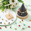 150Pcs Crackle Glass Pendants FIND-DC0001-50-6
