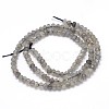 Natural Labradorite Rondelle Bead Strands G-O095-05-A-3