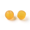 Baking Paint Frosted Glass Beads X-GGB4MMY-DKM-2