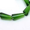 Transparent Glass Bead Strands GLAA-R170-4x8-01L-2