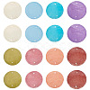 80Pcs 8 Colors Dyed Natural Capiz Shell Connector Charms BSHE-TA0001-21-2