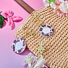 2Pcs PU Mirror Keychains KEYC-TADJ0001-05A-5