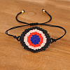 Friendship Eye Loom Pattern Seed Beads Bracelets for Women BJEW-Z013-18B-3