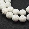 Unwaxed Natural Lava Rock Beads Strands G-J367-01-6mm-3