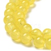 Baking Paint Imitation Jade Glass Round Bead Strands DGLA-Q021-8mm-24-3