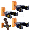 4Pcs Wood with Iron Wall Mounted Guitar Hanger ODIS-AR0001-17-1
