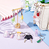 Olycraft DIY Milk Tea Keychain Making Kit DIY-OC0010-86-5