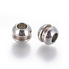 Tarnish Resistant 202 Stainless Steel Beads STAS-E464-19P-1