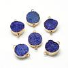 Natural Druzy Agate Links connectors G-Q500-M-2