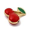 Brass Enamel Beads KK-I360-003G-01B-2