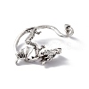 Alloy Dragon Stud Earrings EJEW-C046-03AS-4