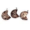 Natural Tree Bark Agate Big Pendants G-Q606-10-1