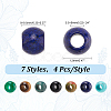 28Pcs 7 Styles Mixed Gemstone European Beads G-PH0002-37-2