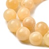 Natural Yellow Jade Bead Strands G-K121-01-14mm-6