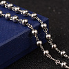Non-Tarnish 201 Stainless Steel Rosary Bead Necklaces X-NJEW-L427-22P-5