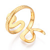 Snake 304 Stainless Steel Cuff Ring Components STAS-T066-28G-3