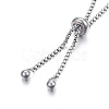 Non-Tarnish Adjustable 201 Stainless Steel Bracelet Making STAS-F183-10P-A-2