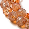 Baking Paint Glass Bead Strands GLAA-G116-02A-3