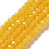 Baking Paint Imitation Jade Glass Bead Strands DGLA-A034-J6MM-A30-1