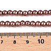 Baking Paint Pearlized Glass Pearl Round Bead Strands HY-Q003-4mm-92-4