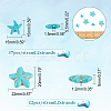 4 Strands 2 Styles Synthetic Turquoise Beads Strands TURQ-AR0001-14-2