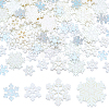 100Pcs 4 Styles Christmas Opaque & Transparent Resin Cabochons RESI-NB0002-15-6