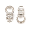 Brass Micro Pave Cubic Zirconia Connector Charms CU-CBAB99C-05P-1