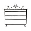 Triple Levels Rectangle Iron Earring Display Stand CON-PW0001-153B-2