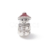 Christmas Theme Alloy Enamel European Beads MPDL-Q213-10AS-2