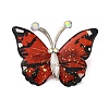 Butterfly Transparent Resin Brooch JEWB-M047-01C-1