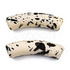 Opaque Spray Painted Acrylic Beads MACR-S372-002F-B08-3