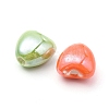 25Pcs 5 Colors Glazed Porcelain Beads PORC-YW0001-02-2