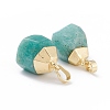 Natural Amazonite Pendants X-G-G845-07G-04-2