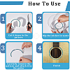 Waterproof PVC Flower Pattern Classical Guitar Sound Hole Ring Mouth Wheel Sticker DIY-WH20058-13A-5