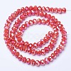 Electroplate Glass Beads Strands EGLA-A034-P1mm-B06-2