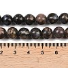 Natural Glaucophane Beads Strands G-R485-12-8mm-4