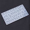 Number and Letter Design DIY Silicone Molds AJEW-P042-03-2