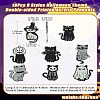 16Pcs 8 Styles Halloween Theme Double-sided Printed Acrylic Pendants OACR-CJ0002-08-8