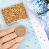 Rack Plating and PVD Vacuum Plating Brass Round Spacer Beads FIND-SP0002-24B-3